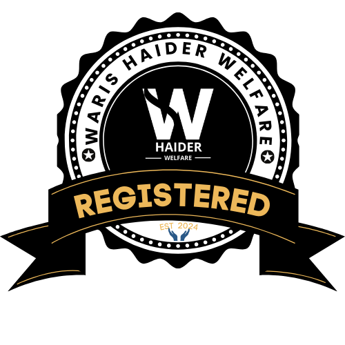 REGISTERED STAMP for Waris Haider Welfare Waris Haider Welfare